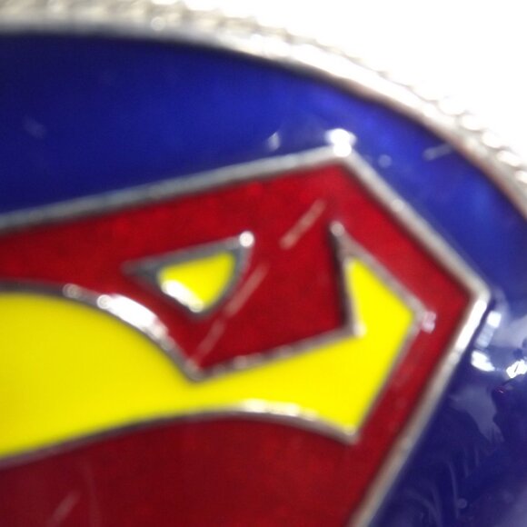 Distressed Superman Belt Buckle, Novelty or Costume Buckle - Picture 3 of 7